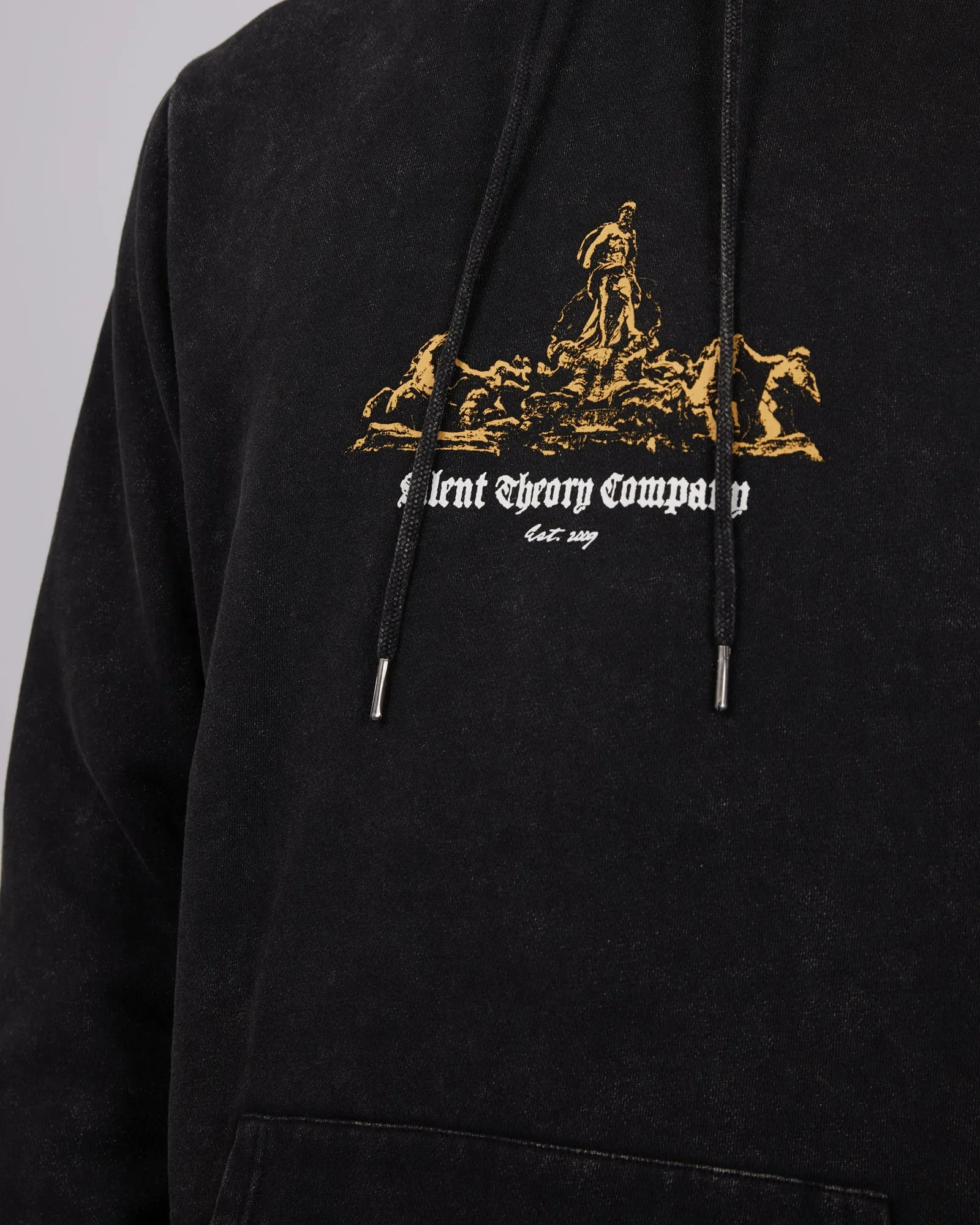 Revival Scoop Hoodie Washed Black