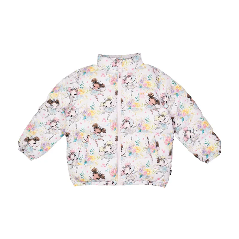 Rock Your Kid Fairies Puff Padded Jacket With Lining