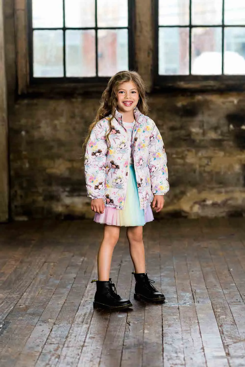 Rock Your Kid Fairies Puff Padded Jacket With Lining