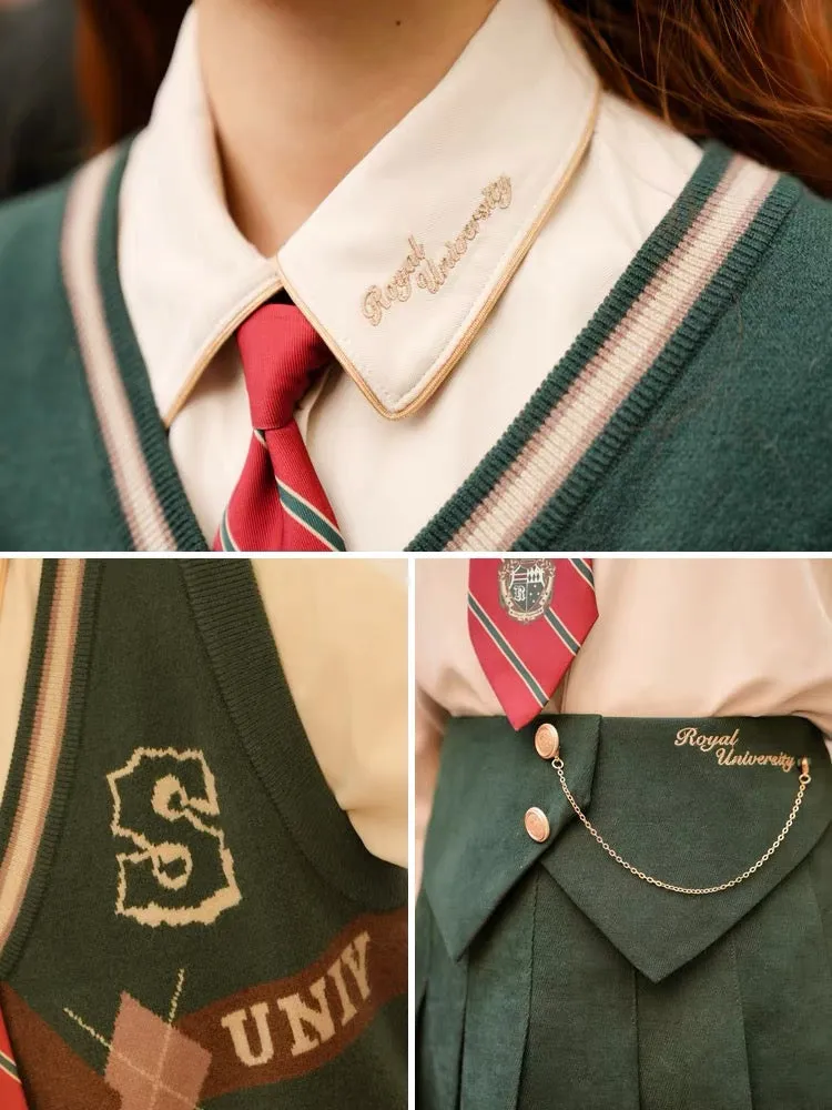 Royal University Shirt, Vest & Skirt