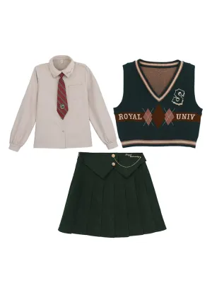 Royal University Shirt, Vest & Skirt