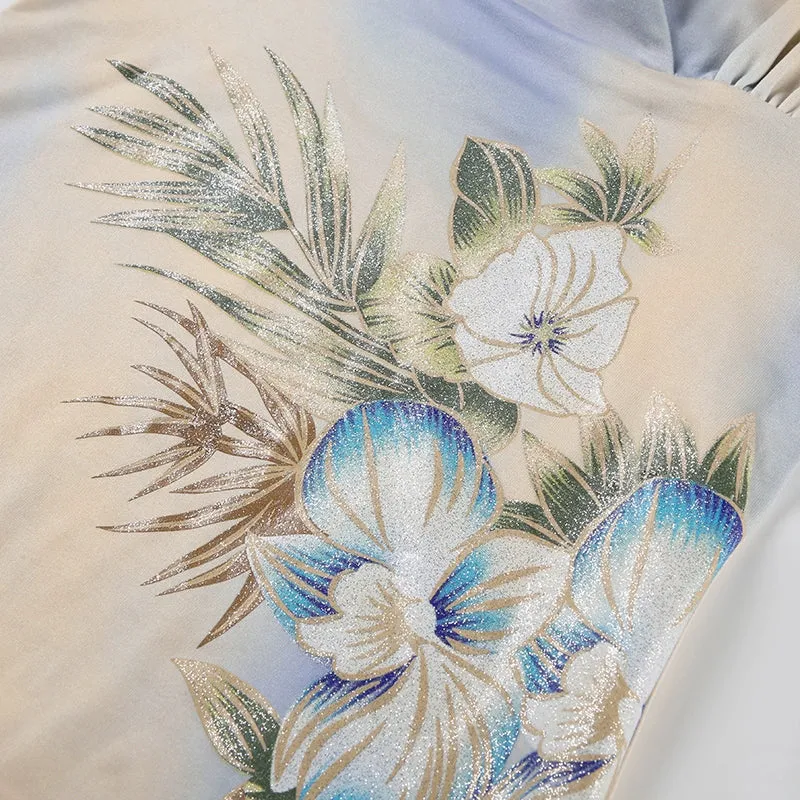 Rylynn Botanical Floral Tie-Dye Top