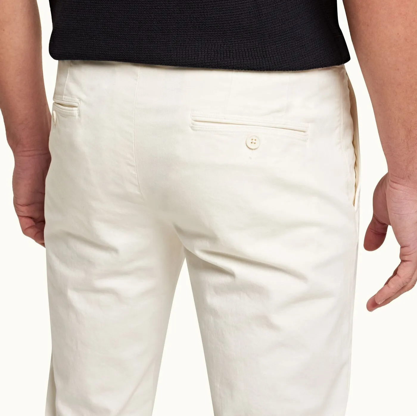 Sea Mist Fallon Tailored Fit Cotton Chinos