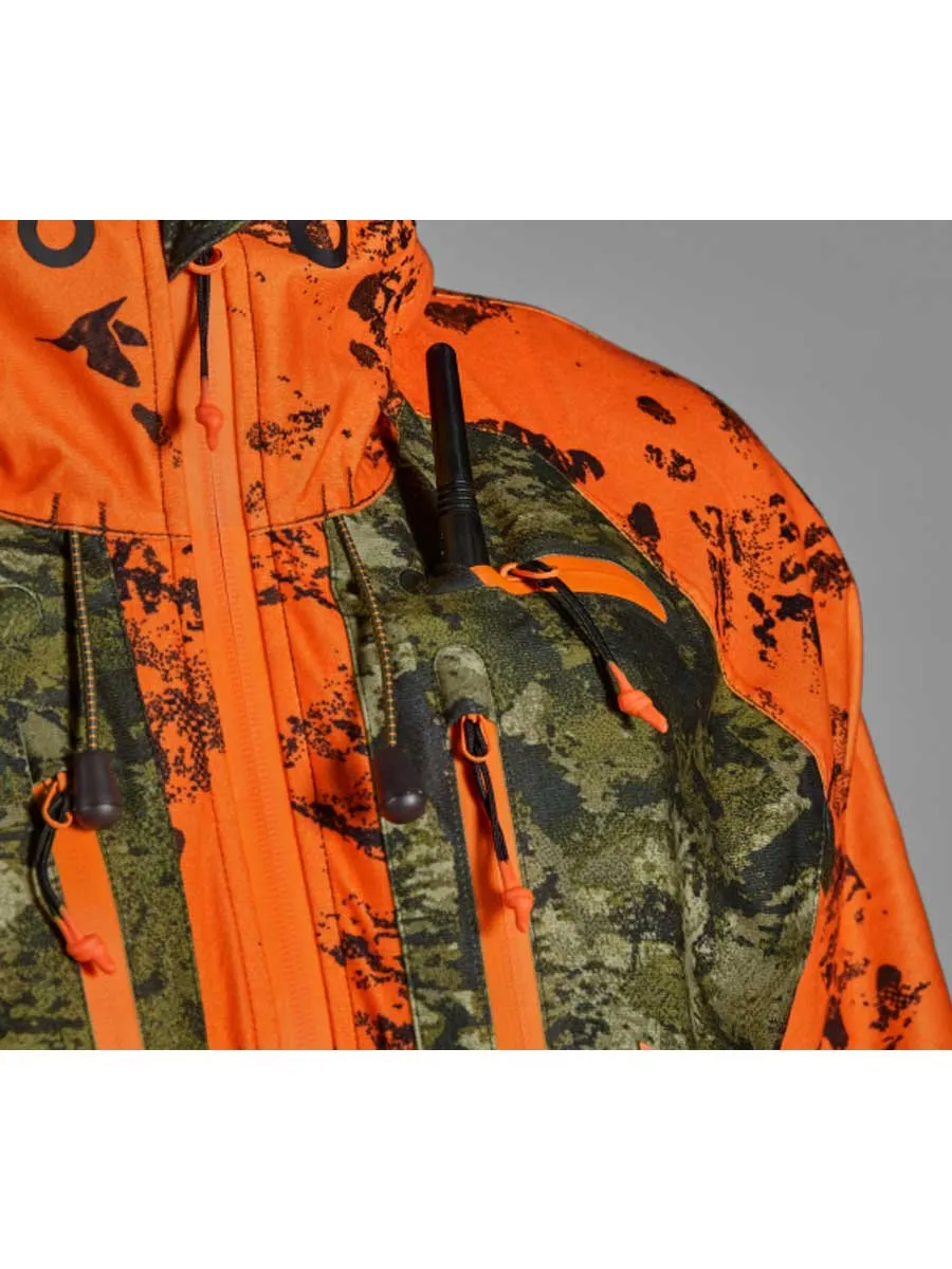 SEELAND Vantage Jacket – Mens - InVis Green / InVis Orange Blaze