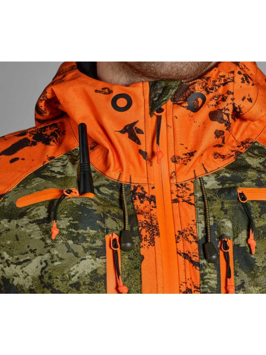 SEELAND Vantage Jacket – Mens - InVis Green / InVis Orange Blaze
