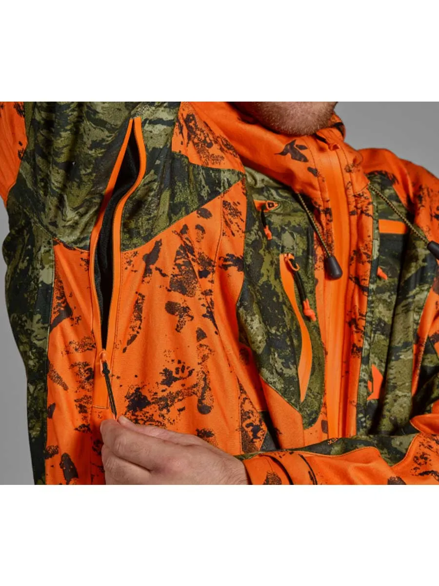 SEELAND Vantage Jacket – Mens - InVis Green / InVis Orange Blaze
