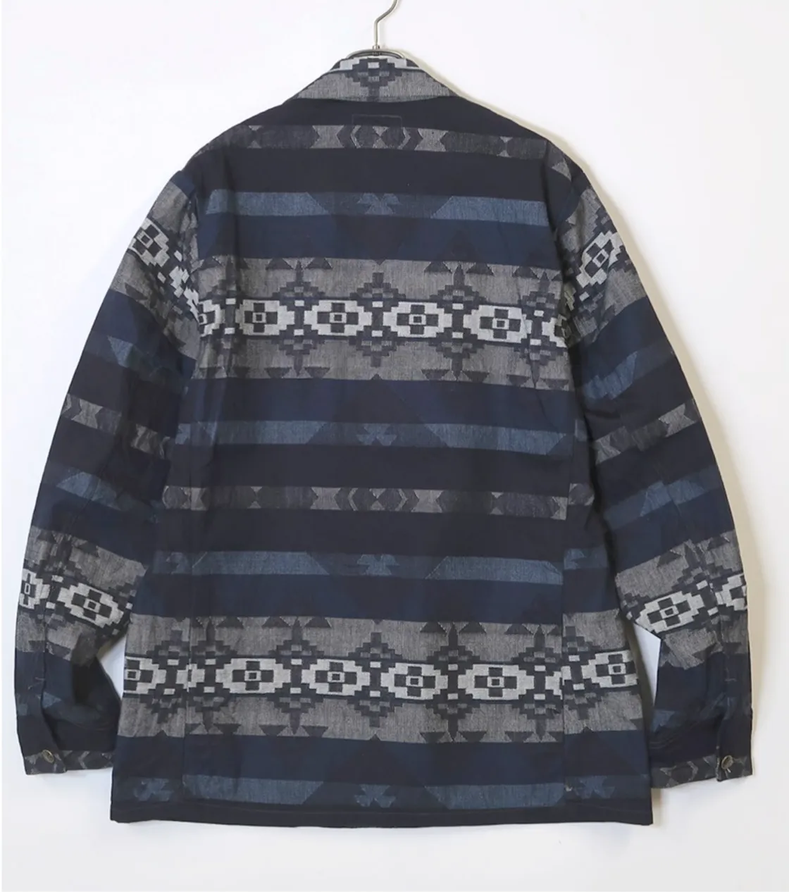 Sugar Cane, Native Jacquard Jacket, Indigo