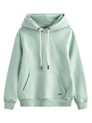 Thickened Solid Color Retro Hooded Men'S Sweatshirt