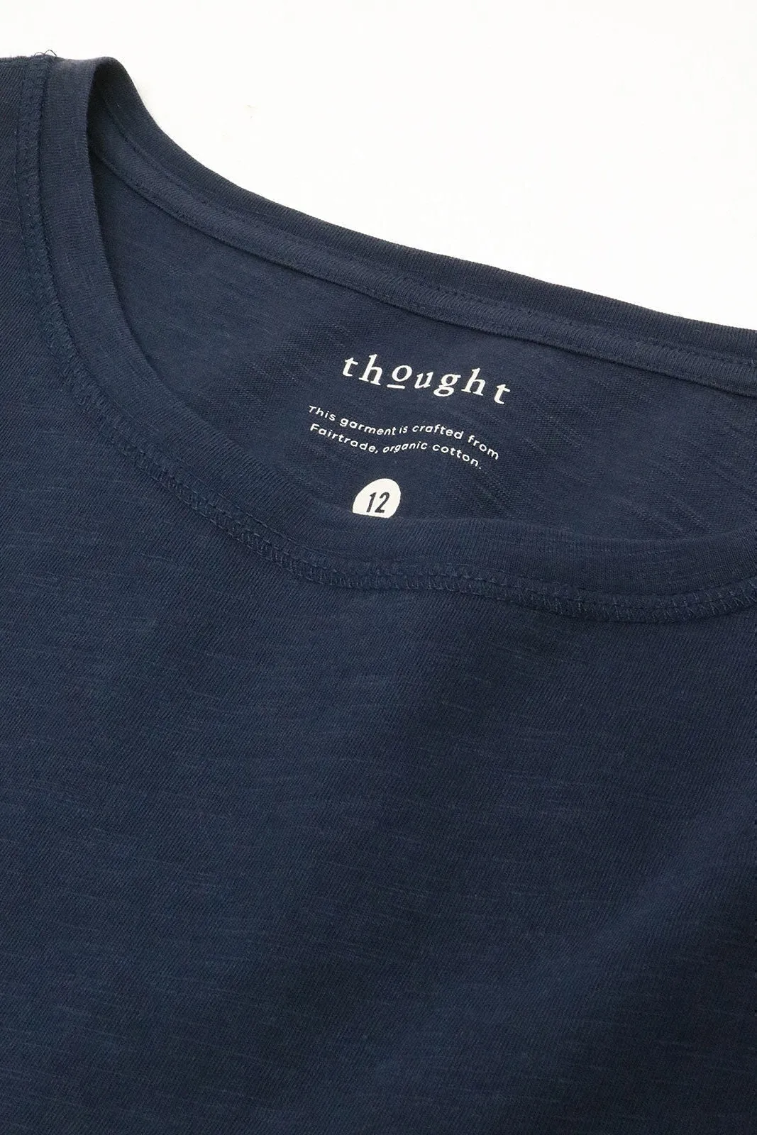 Thought Short Sleeved Fairtrade Organic Cotton T-Shirt in Navy