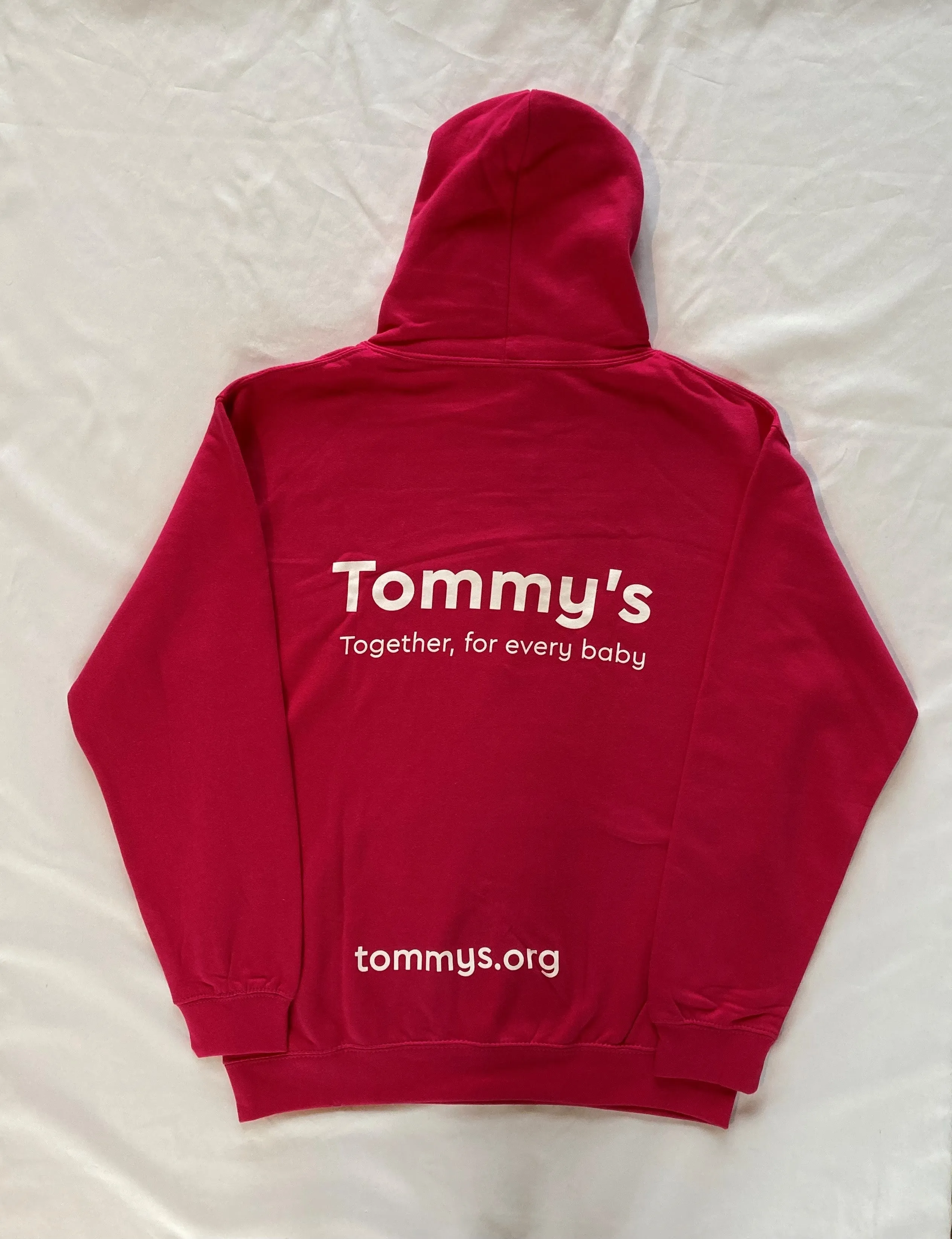 Tommy's raspberry hoodie