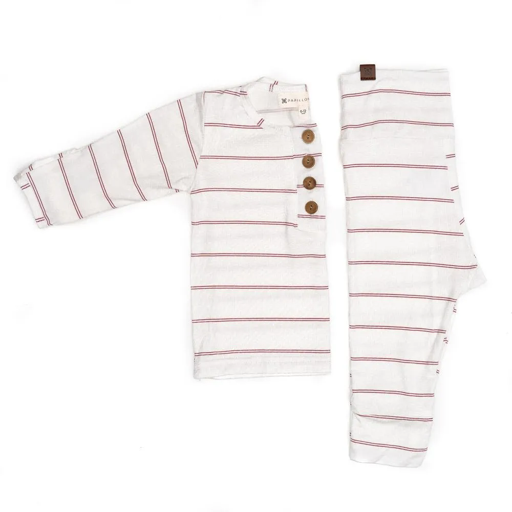 Tops   Bottoms - Rose Striped