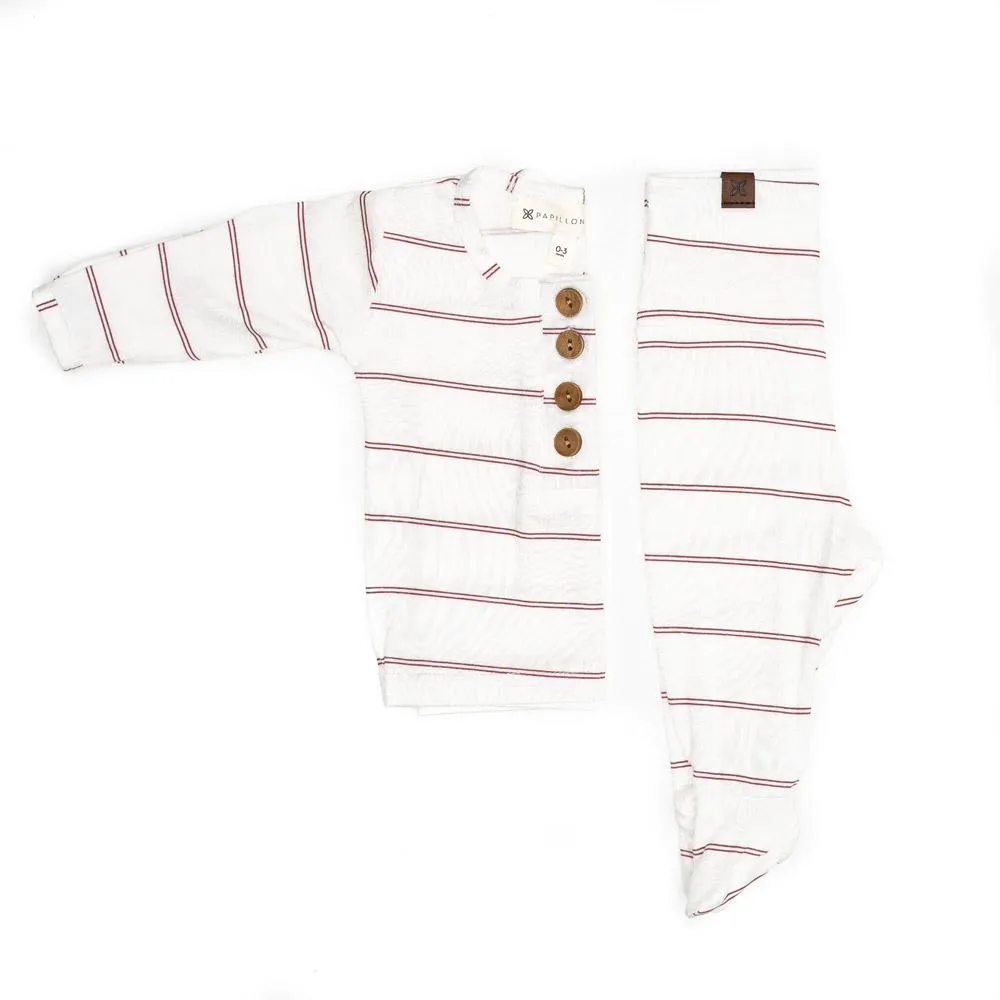 Tops   Bottoms - Rose Striped