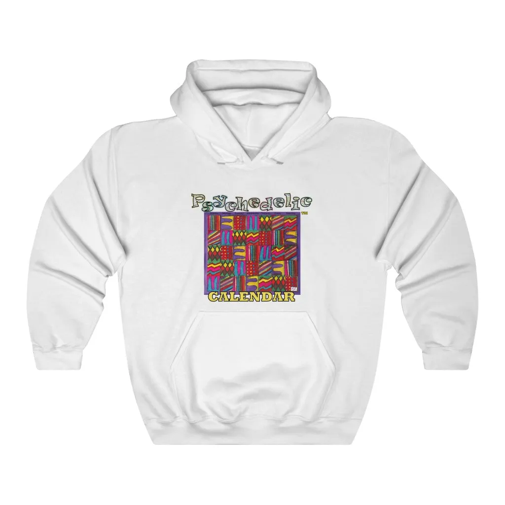 Unisex Heavy Blend Hooded Sweatshirt: "Psychedelic Calendar(tm)"