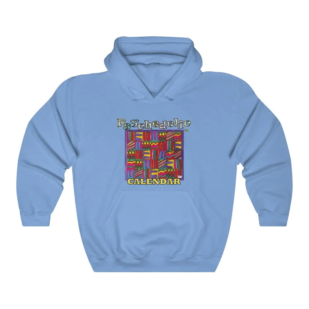 Unisex Heavy Blend Hooded Sweatshirt: "Psychedelic Calendar(tm)"