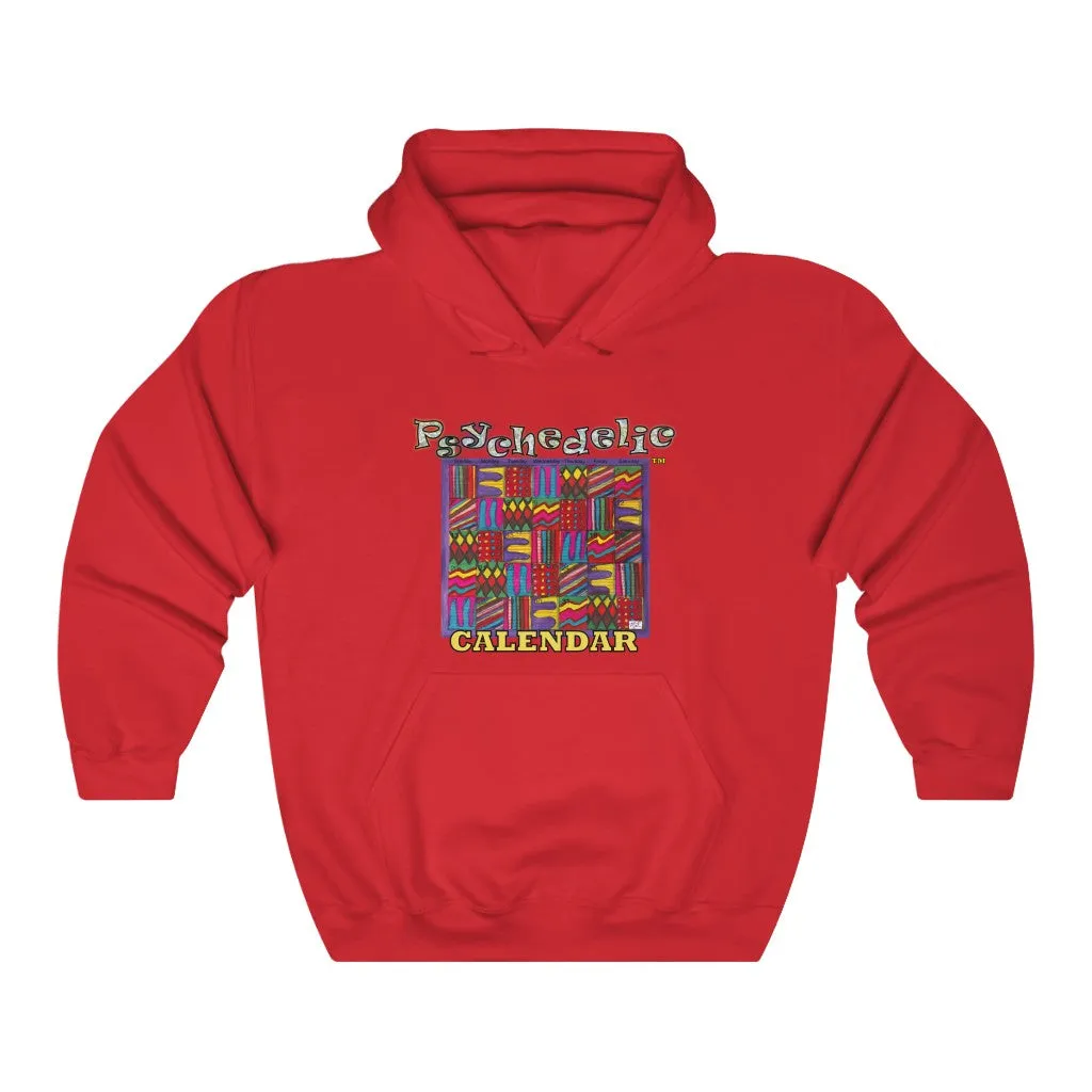 Unisex Heavy Blend Hooded Sweatshirt: "Psychedelic Calendar(tm)"