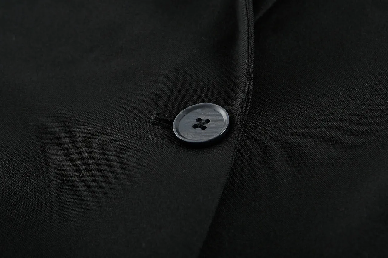 Water & Oil Repellent Rolled Cuffs Suit Blazer
