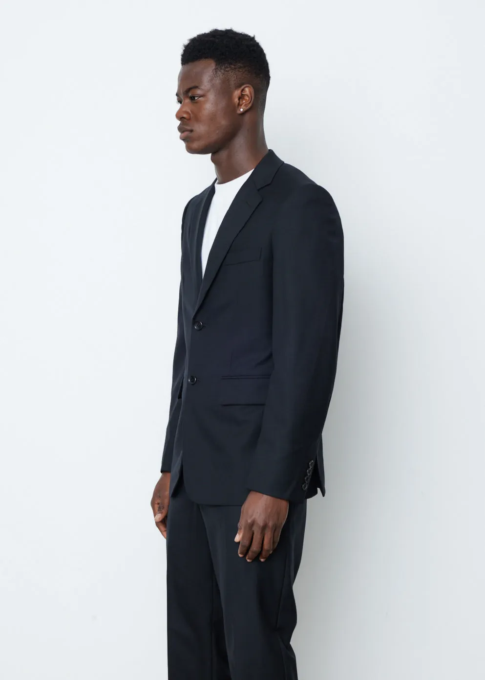 Wool Gabardine Blazer