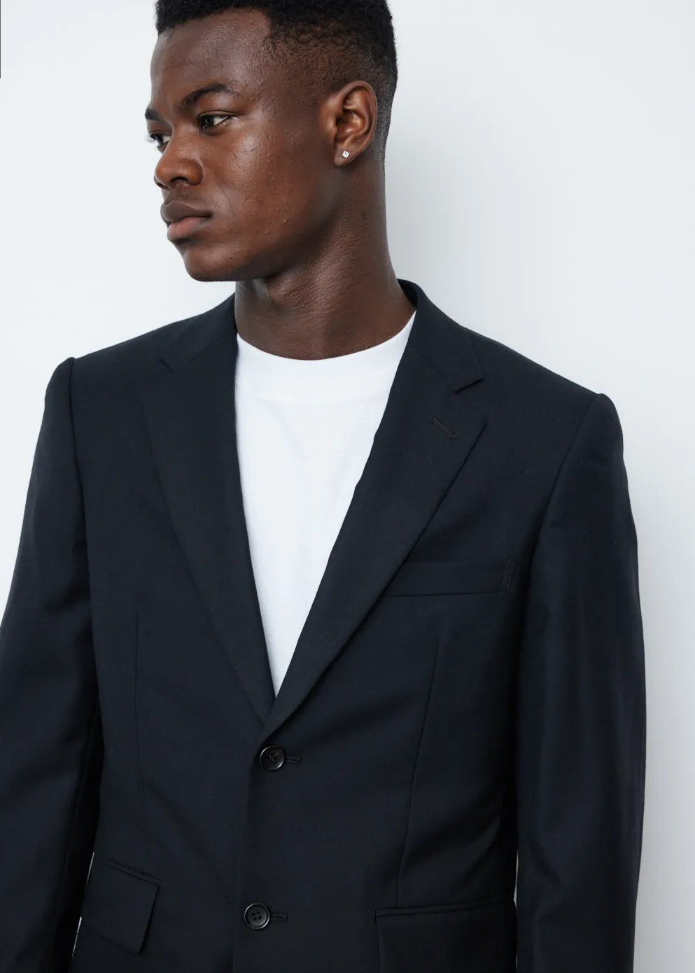 Wool Gabardine Blazer