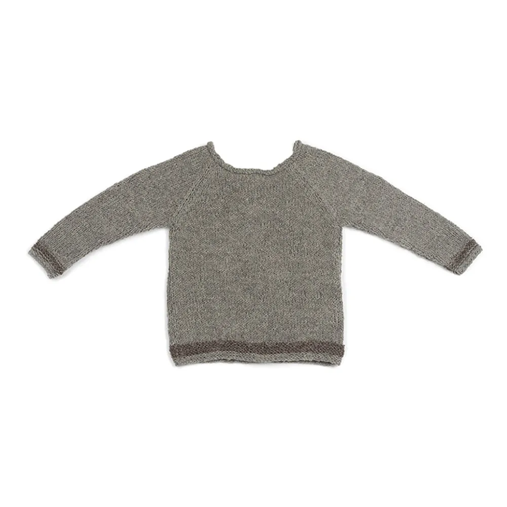 Wool jumper with socks GREY