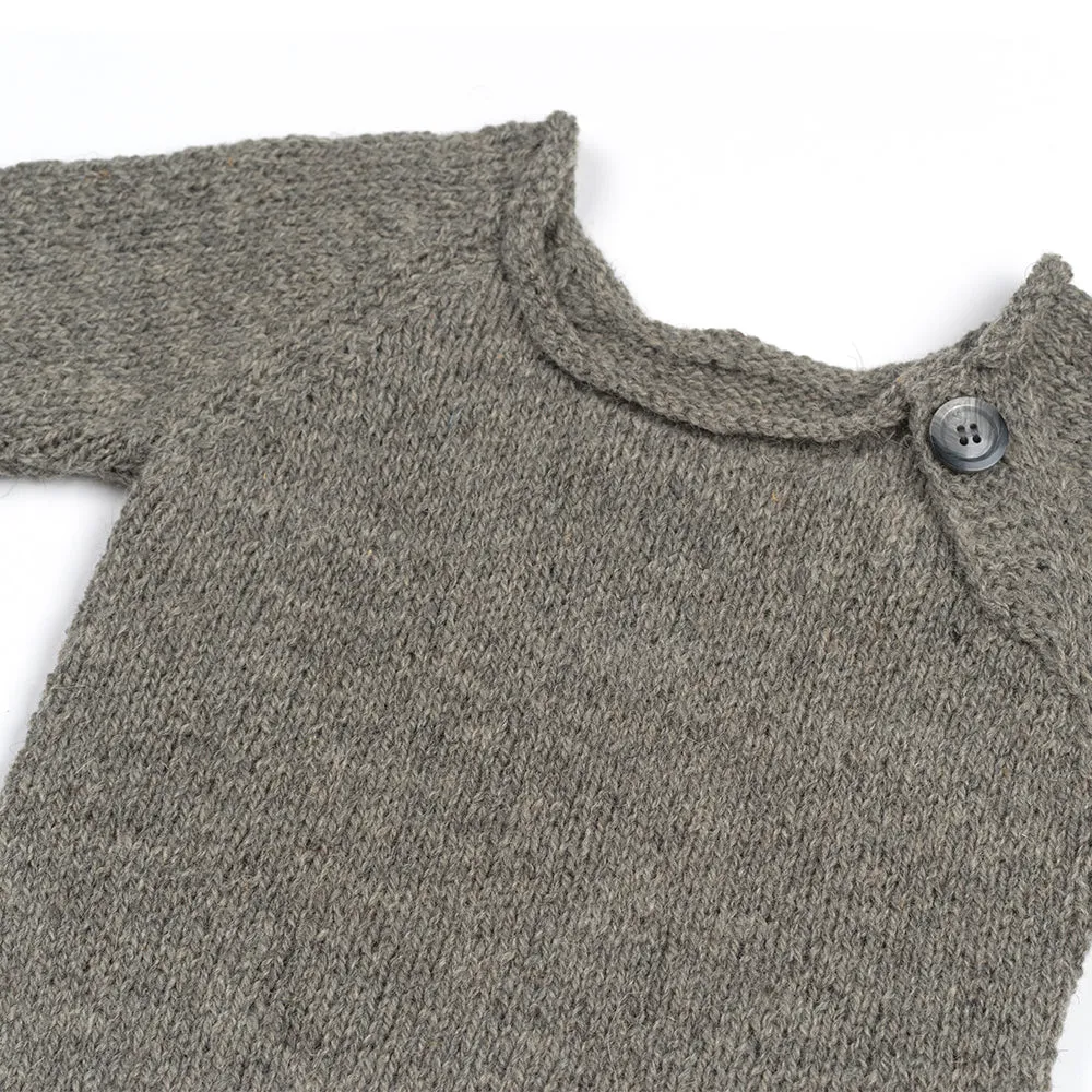 Wool jumper with socks GREY