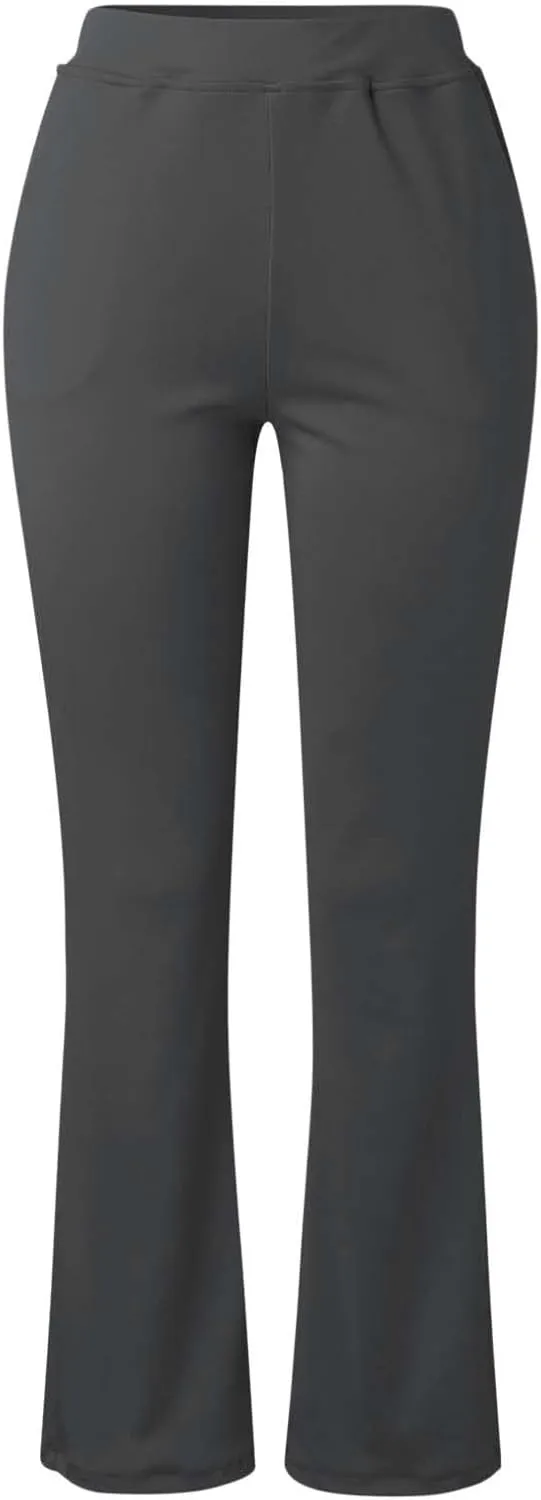 Work Pants for Women 2025 High Waist Stretch Soft Comfy Athletic Workout Yoga Pants Casual Business Trousers