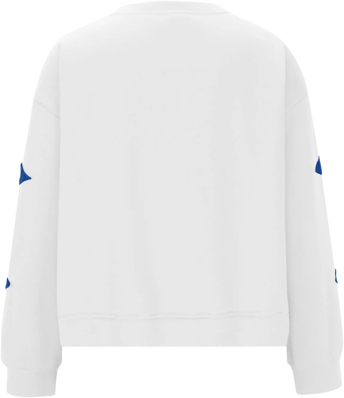 ZDRZK Women's Star Print Sweatshirts Thumb Hole Long Sleeve Crewneck Pullover 2024 Fall Fleece Casual Tops Trendy Y2k